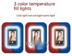 8-inch Beauty Fill Light Selfie Stick Bluetooth Remote Control Integrated Outdoor Floor Live Tripod - Image 4