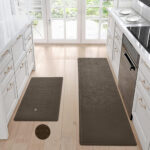 Kitchen Floor Mat Two-piece Set Of Non-slip, Waterproof And Easy To Scrub For Home, Kitchen - Image 6