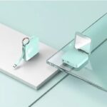 Mini Keychain Comes With Wire Diamond-encrusted Beauty Mirror Mobile Charging Bank - Image 4