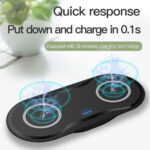 Wireless Charger Dual Mobile Phone Charger - Image 2