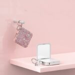 Mini Keychain Comes With Wire Diamond-encrusted Beauty Mirror Mobile Charging Bank - Image 6