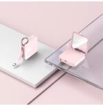 Mini Keychain Comes With Wire Diamond-encrusted Beauty Mirror Mobile Charging Bank - Image 3